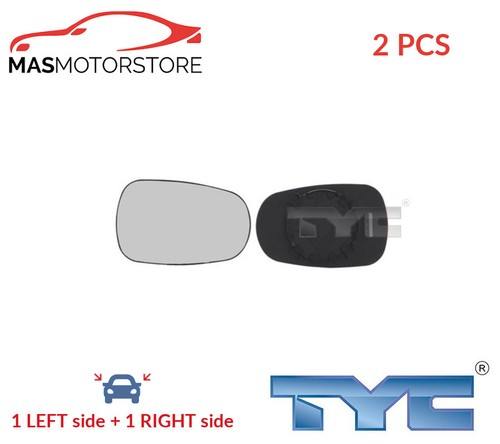 Rear view mirror - glass, pair