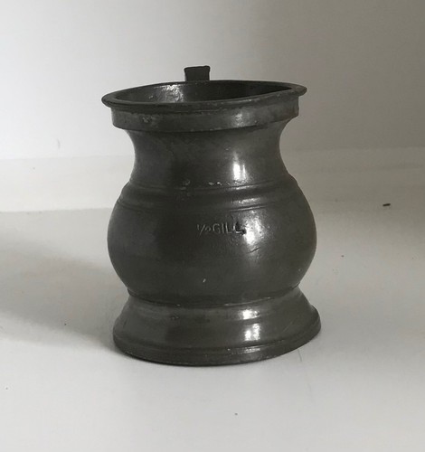Antique half gill measure cup - ,