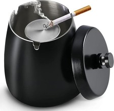 Black Stainless Steel Ashtray