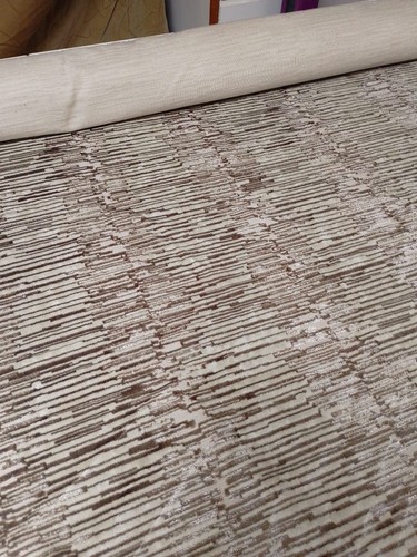 Taupe cream abstract woven - taupe,