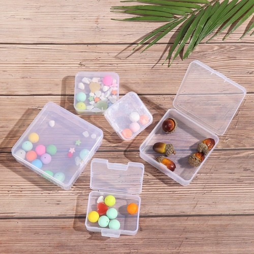 Clear small plastic - clear, storage