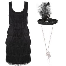 1920'S DELUXE FLAPPER DRESS