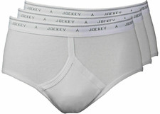 Jockey Classic Y-Front Brief - 3 Pack  White size 2XL  40 Inch Waist