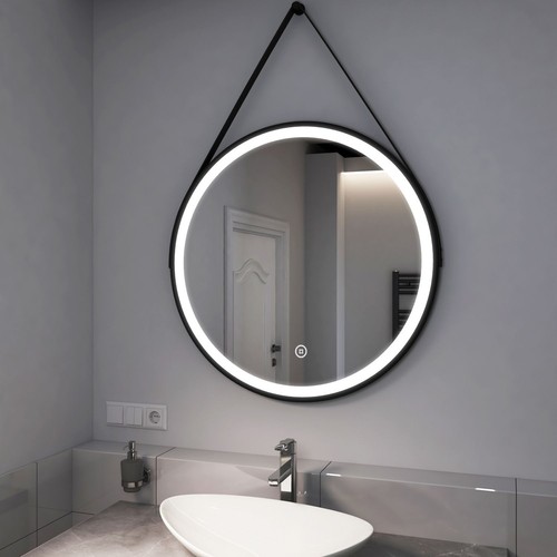 Emke round bathroom mirror - emke,