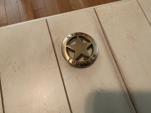 Solid brass state trooper - brass,