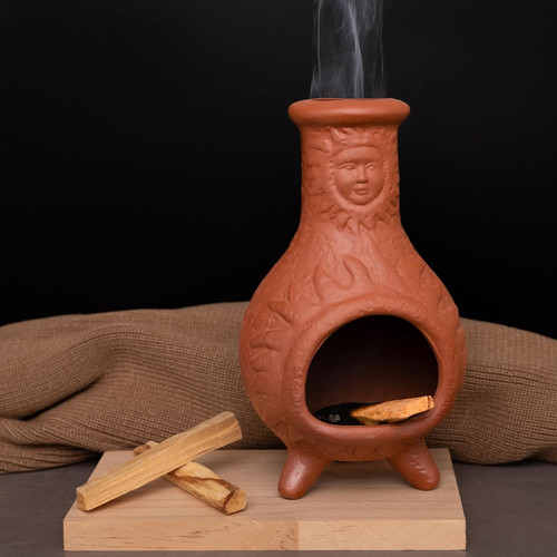Handcrafted terracotta palo - terracotta,