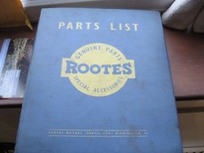 sunbeam rapier parts list