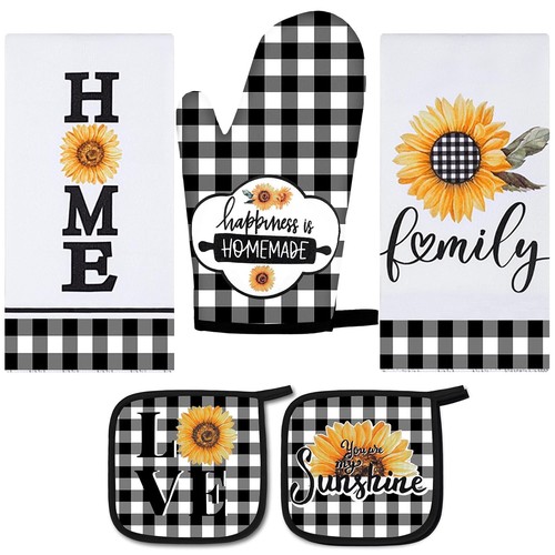 Buffalo plaid oven mitts - oven,