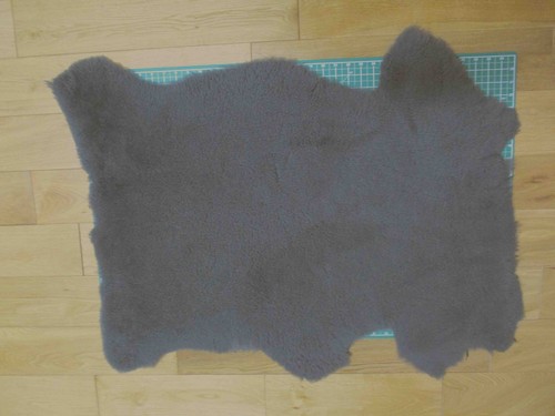 Slate blue thick curly - thick,