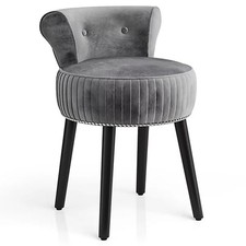 Gray luxurious velvet vanity - velvet,