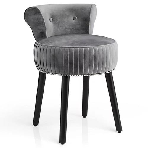 Gray luxurious velvet vanity - velvet,