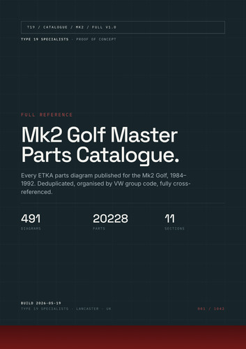 Mk2 golf oem parts - oem,