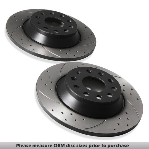 Rear grooved drilled - grooved, 300mm