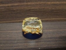 Lucite Sunflower Paperweight 