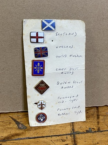 Vintage scout pins - pins, lot