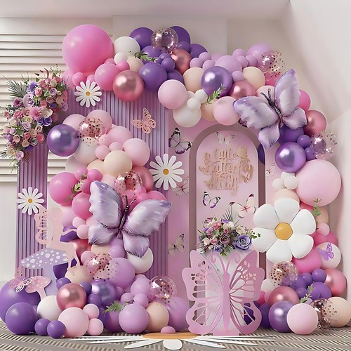 Butterfly balloon arch kit - balloon,