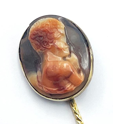 Antique hardstone cameo - hardstone,