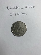 2011 Olympic Rowing Coin, 50p, Circulated