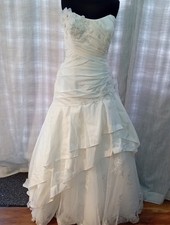 BNWT Wedding Dress size 14 ivory taffeta/lace Alfred Angelo check measurements U