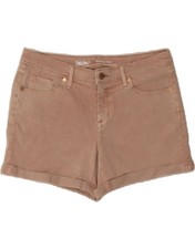 MOSSIMO Womens Mid Rise Denim Shorts US 10 Large W32 Pink Cotton AJ03