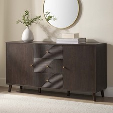 Dusk Dora Walnut & Gold Effect Large Sideboard with Drawers RRP £208
