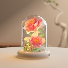 Lego Flowers in Glass Dome