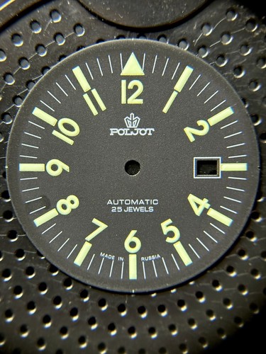 Poljot 190 aviator matt black - aviator,