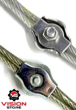 SIMPLEX DUPLEX EGG SHAPE U BOLT THIMBLE STEEL WIRE GRIPS CLAMP CLIPS ROPE CABLE
