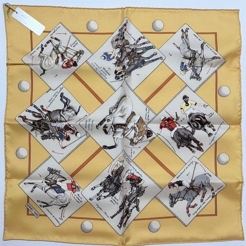Hermes silk pocket square - hermes, le