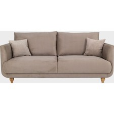 3 Seater Beige Fabric Sofa