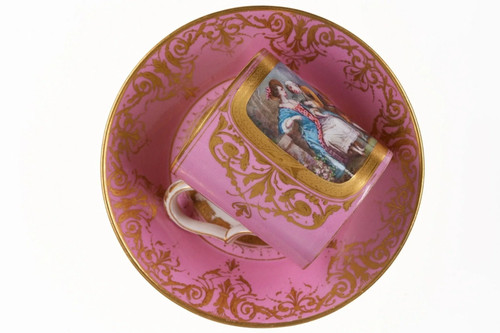 C1880 french sevres style - c1880, hand
