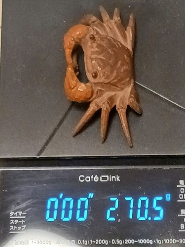 Crab bronze paperweight - crab,