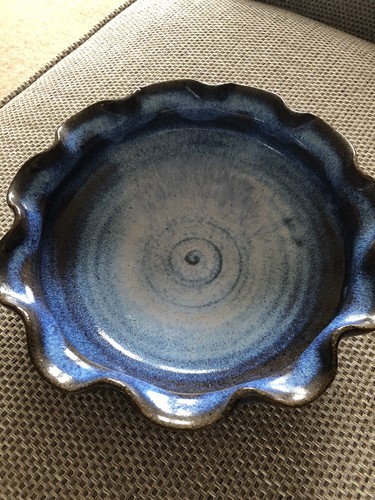 Vintage blue ceramic stoneware - vintage,