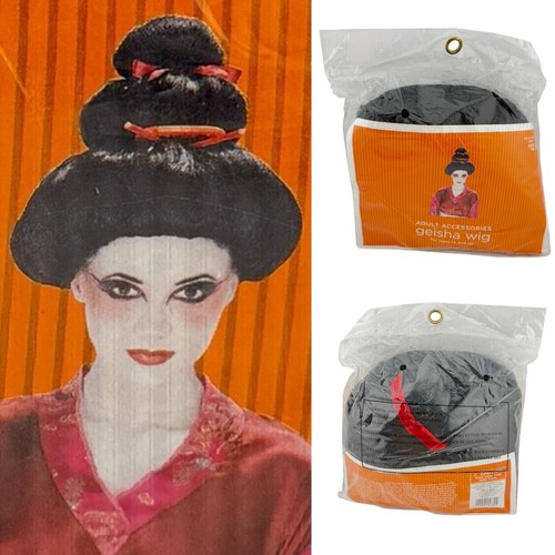 Geisha wig black - wig, adult
