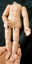 6 1/2" / 17cm JOINTED DOLL BODY, VINTAGE BODY,  WOODEN BODY, ANTIQUE DOLL BODY