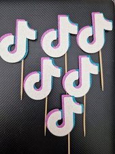 TikTok Cupcake Cake Toppers