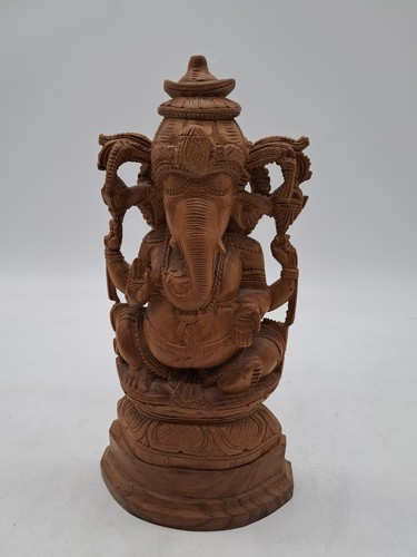 Wooden ganesh idol hand carved - wooden,