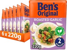 BEN'S ORIGINAL Roasted Garlic Microwave Rice Bulk Multipack 6 x 220g pouches