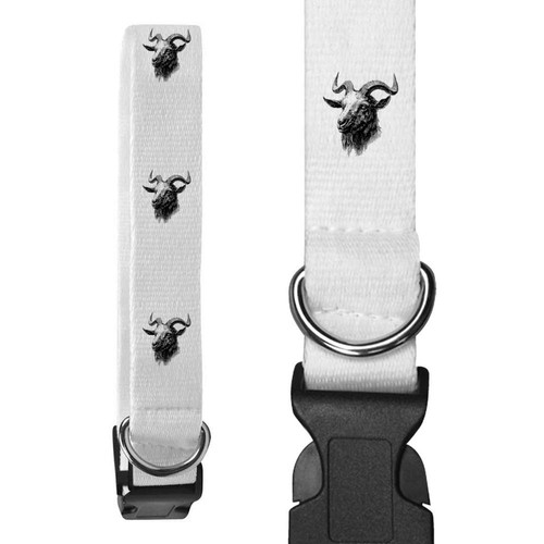 Goat portrait dog collars - 'goat,
