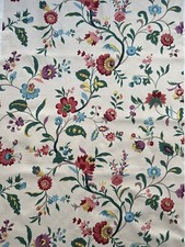 Beautiful unused vintage 30's 40's floral cotton interiors fabric - by the M