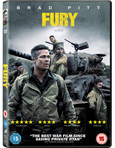 Fury dvd brad pitt - brad,