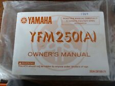 YAMAHA YFM250(A)  OWNERS MANUAL 1989 CIRCA 