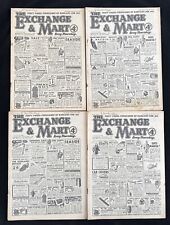 4 VINTAGE EXCHANGE AND MART Magazines 1954 Vol 147 No 33 To No 36 Aug - Sep