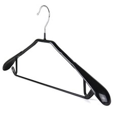 The Hanger Store™ Non-Slip Rubber Metal Suit Hanger, Broad Ends, Trouser Bar