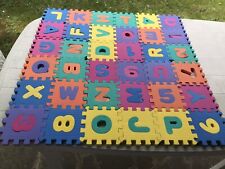 Children’s Foam Jigsaw Matt Detachable Letters And Numbers 36 Pieces Colourful