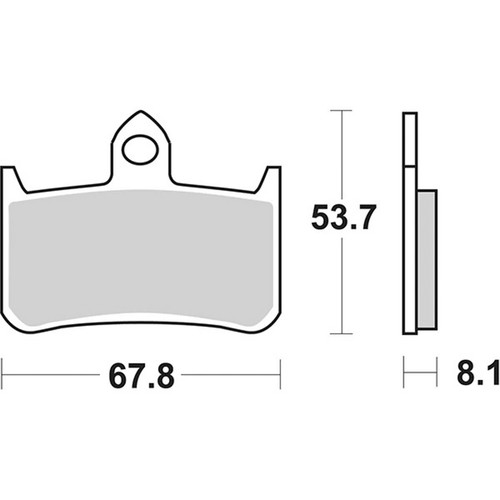 Pair brake pads sbs - brake,