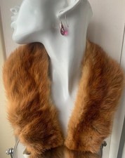 Vintage real fur collar for