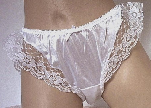 Silky white vintage nylon - vintage,