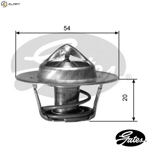 Thermostat coolant th00182g2 - coolant,