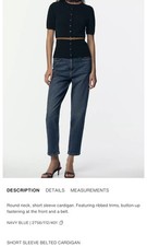 Zara Short sleeve belted